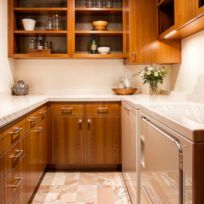 U shape kitchen design in Ahmedabad